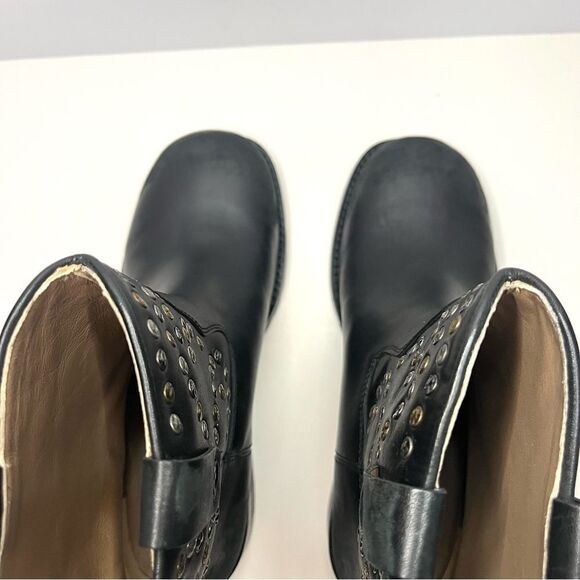 Free People Studded Pull On Ankle Boots in Black 6.5 - Picture 7 of 11